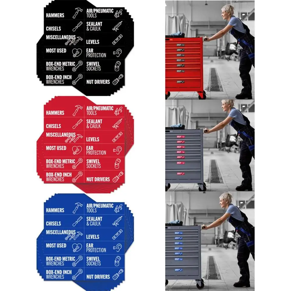 

80Pcs Magnetic Toolbox Labels,3D Printed Tool Box Labels,General Tool Box Organi