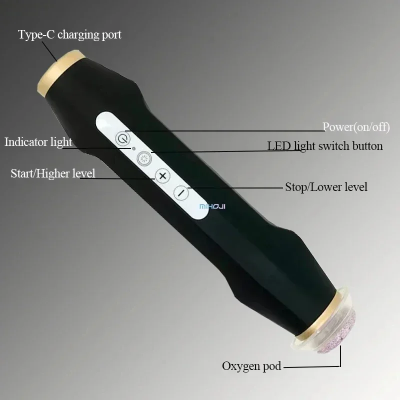 Co2 Oxygen Bubble Pen Exfoliate Handhold CO2 Oxygen Facial Machines Oxygen Pod Capsule Kit