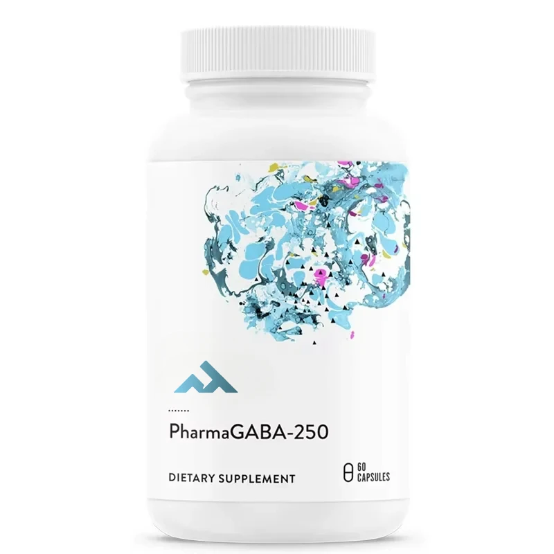 

PharmaGABA-250- GABA Supplement -250mg Natural Gamma Aminobutyric Acid - Promotes A Calm,Relaxed and Focused Mindset 60 Capsules