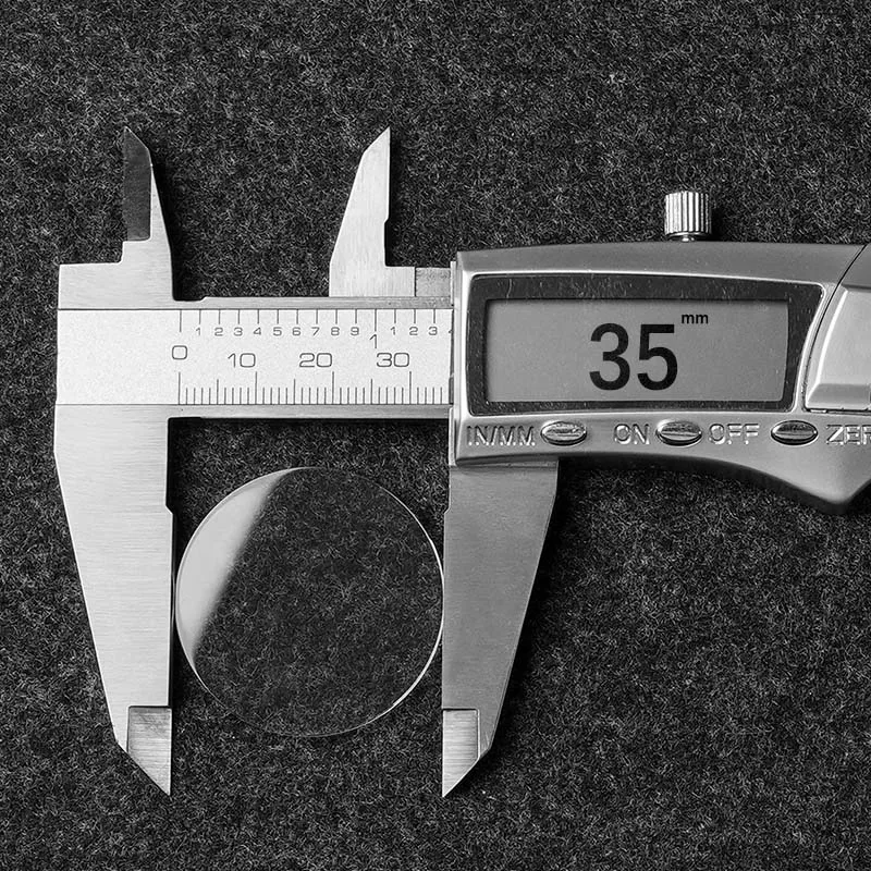 Часы наручные с сапфировым стеклом, толщина 1,0 мм, диаметр 33-42,5 мм