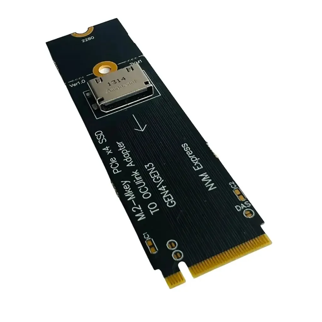 M.2 NVME M-Key to U.2 Oculink SFF-8612 Adapter PCI-E NGFF Gen4 Gen3 2.5 Inch Riser Card M.2 M Key PCIE X4 SSD to Oculink Adapter