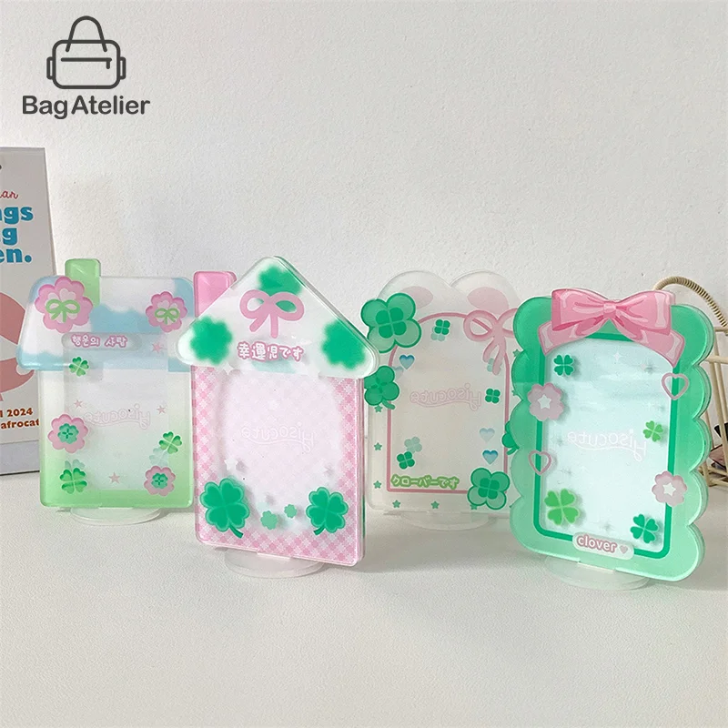 Kawaii Korea Acrylic Photo Card Holder K-Pop Idol Photo Card Case For Stargazer Girl 3 Inch Durable Multifunctional Card Holder