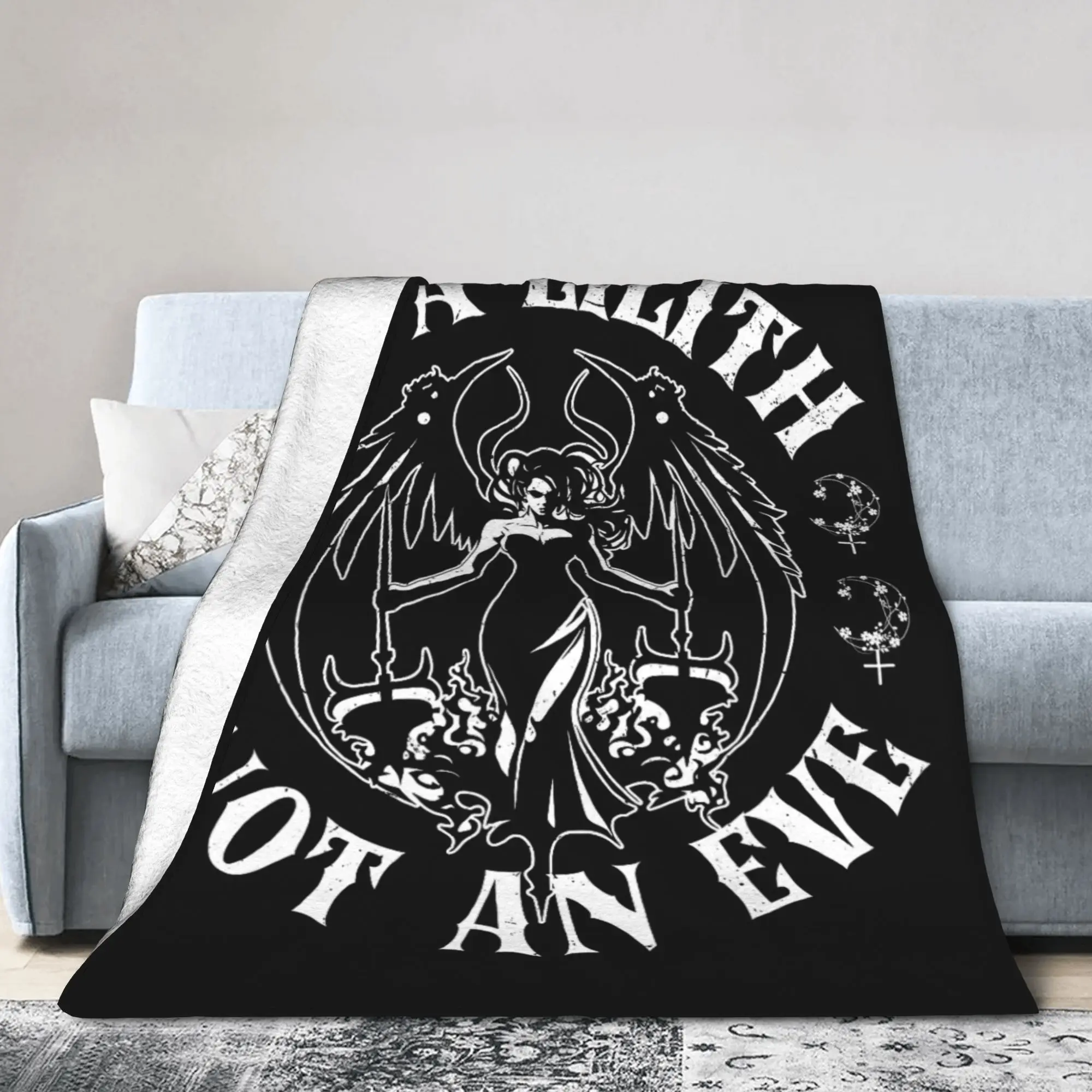 Lilith Demon Gothic Mythology Folklore Fuzzy Blanket Satanic Occult Funny Bedding Throw Blankets Ultra-Soft Gift Multi-function