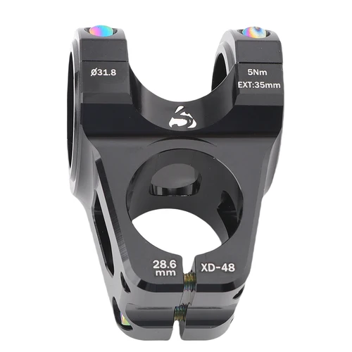 Imagen 2 del producto HASSNS XD48 MTB vástago de bicicleta de montaña mesa de vástago de potencia corta puente de bicicleta de carretera elevador ajustable manillar potencia 28,6*31,8*35MM