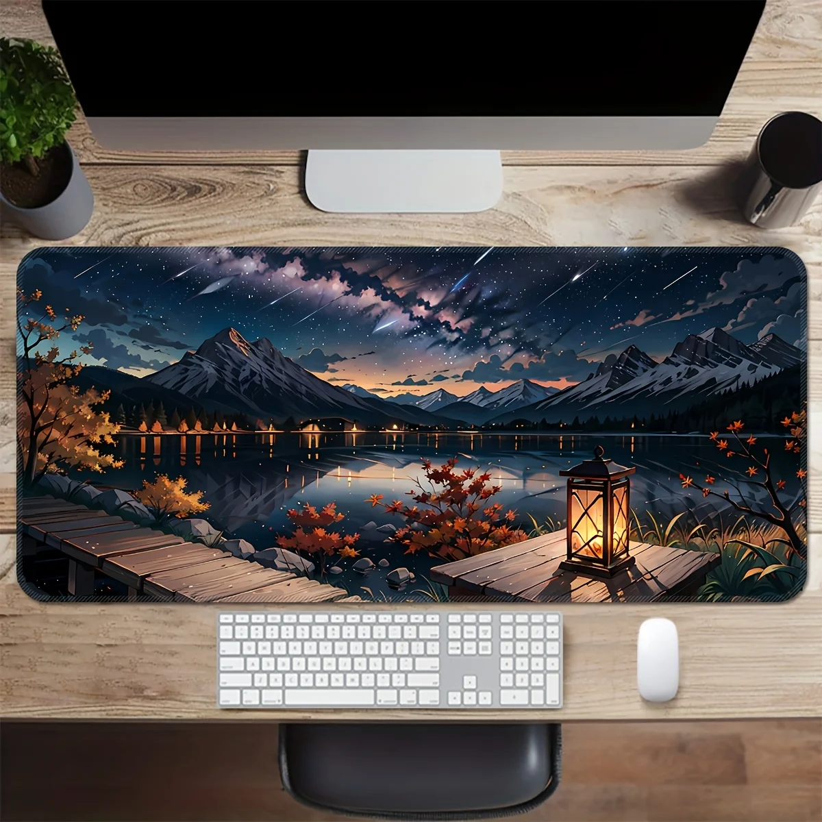 

Autumn Meteor Scene Mouse Pad Large Rubber Anti-slip PC Desk Accessories Mousepad for Offices and Gamer Keyboard Mats Decor Mat