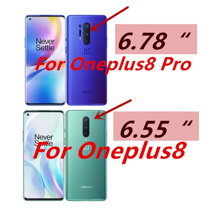 6 in 1 Tempered Glass For Oneplus 8 Pro Screen Protector Camera Lens Film Oneplus 8 Glass