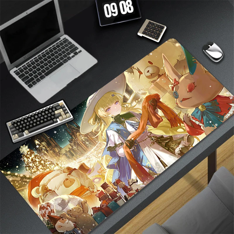 Computer Gaming Accessories Cute Mousepad Office PC Mouse Pad Wuthering Waves Phoebe Keyboard Pad Desk Decoracion Anime Desk Mat