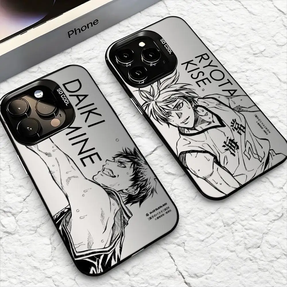 Papel k-kuruko no Basket Funda de teléfono para iPhone 17 16 15 14 13 12 11 Pro Max Air Matte Laser Aurora Funda a prueba de golpes