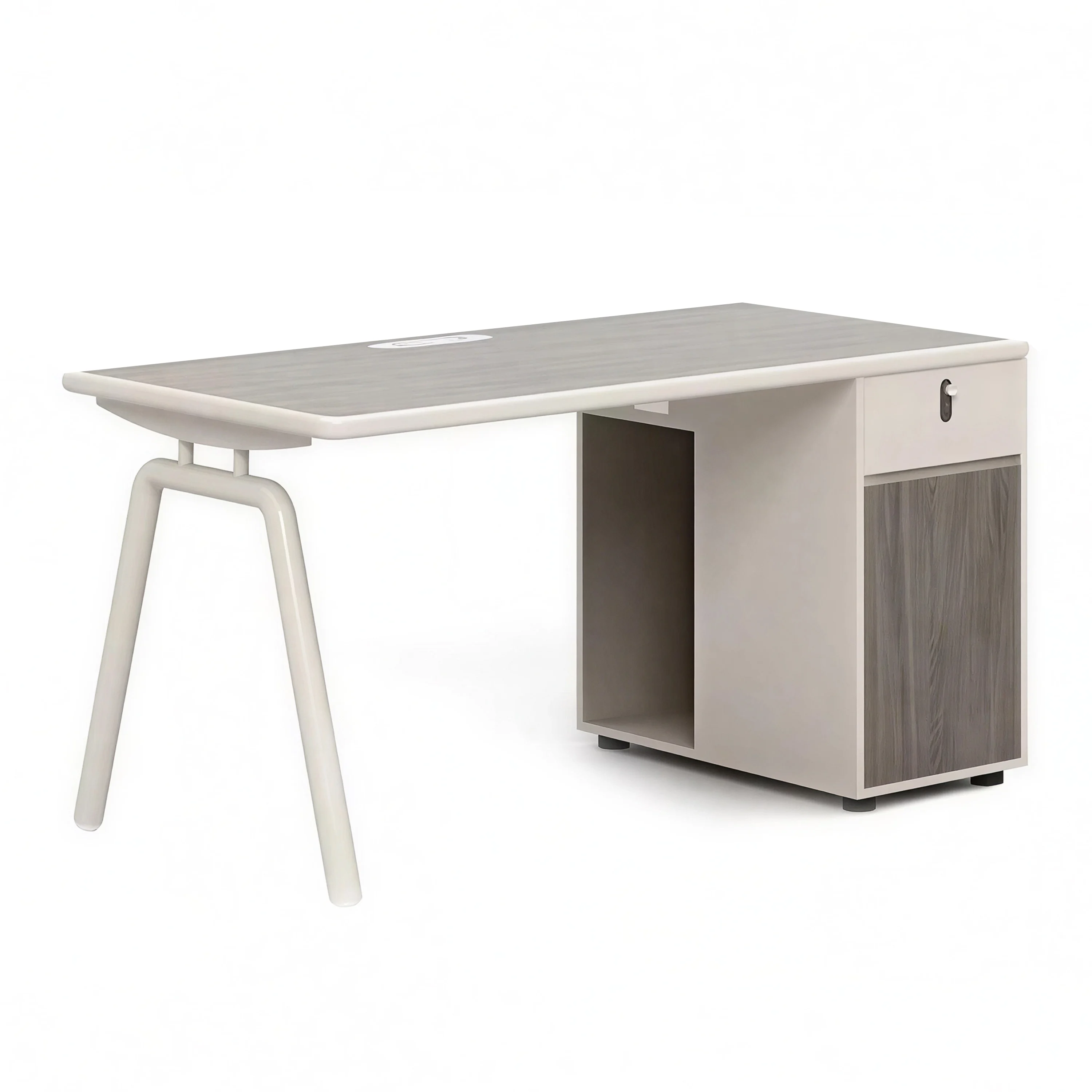 @#Hot Sale Modern Minimalist Single Person Workstation Table Durable Office Desk for Employees Staff Office Furniture