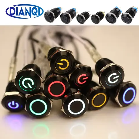 Waterproof Push Button Switch 12mm/16mm DIANQI