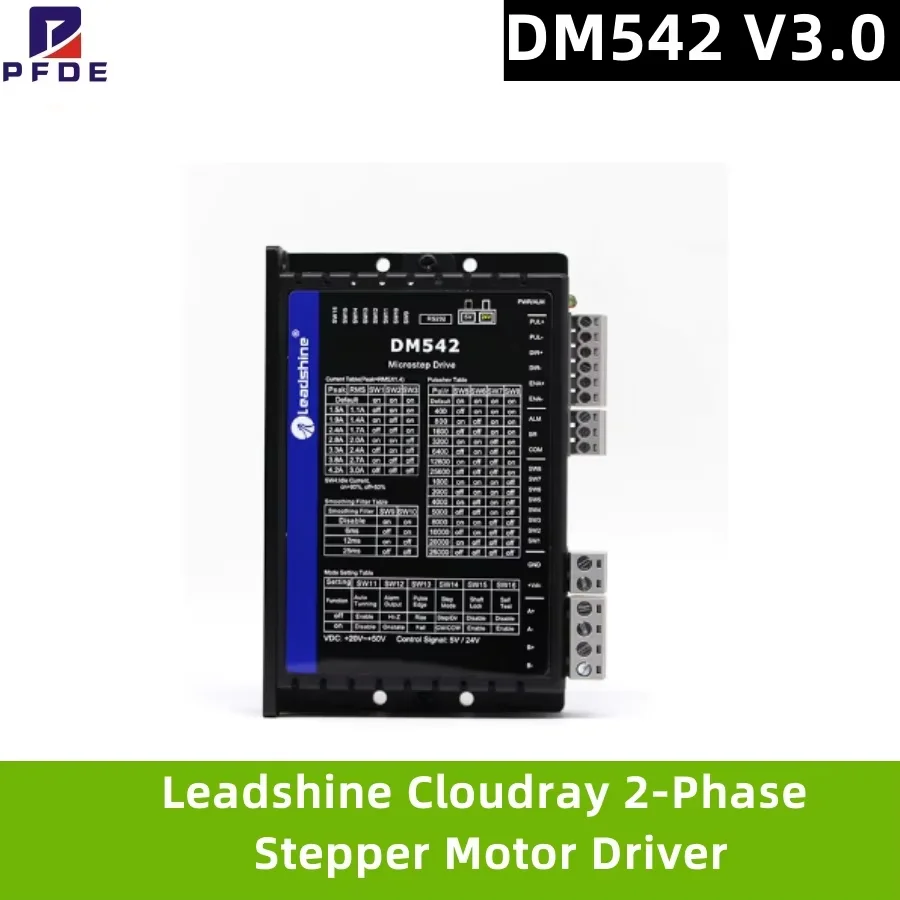 Leadshine Cloudray 2-Phase Stepper Motor Driver DM542  Supply Voltage 18-50VDC Output 1.0-5.0A Current