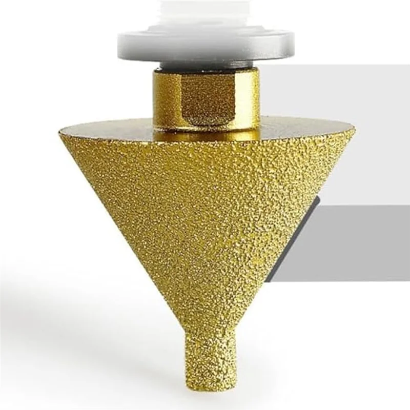 

AA63 HOT 2Pcs M10 Diamond Chamfering Bits For Angle Grinders,Tile Trimming Cone Carve Polishing Grinding Wheel