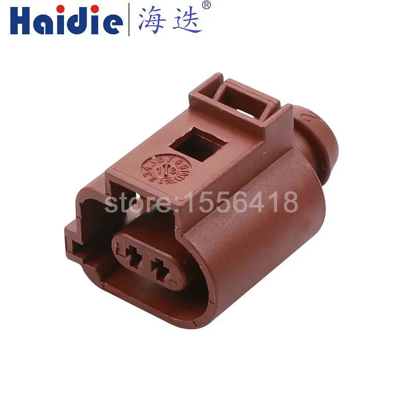 1-100 sets 2 Pin Way VAG Group Auto Temp Sensor Plug Deflation Valve Socket Waterproof Connector 1J0973802 1J0973702A