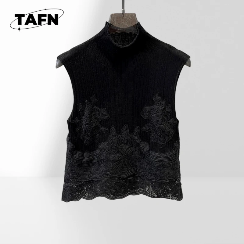 Con cordones Textura avanzada Hermosa Moda simple Hermosa y acogedora chaqueta con chaleco aislante para mujer para mayor calidez y comodidad AD3007