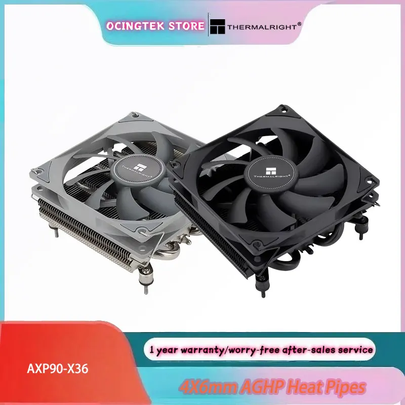 

Thermalright AXP90-X36 36mm Heat Pipe Full Reflow Soldering Process Pressure Radiator 4X6mm AGHP All-Metal Back Plate Fastener