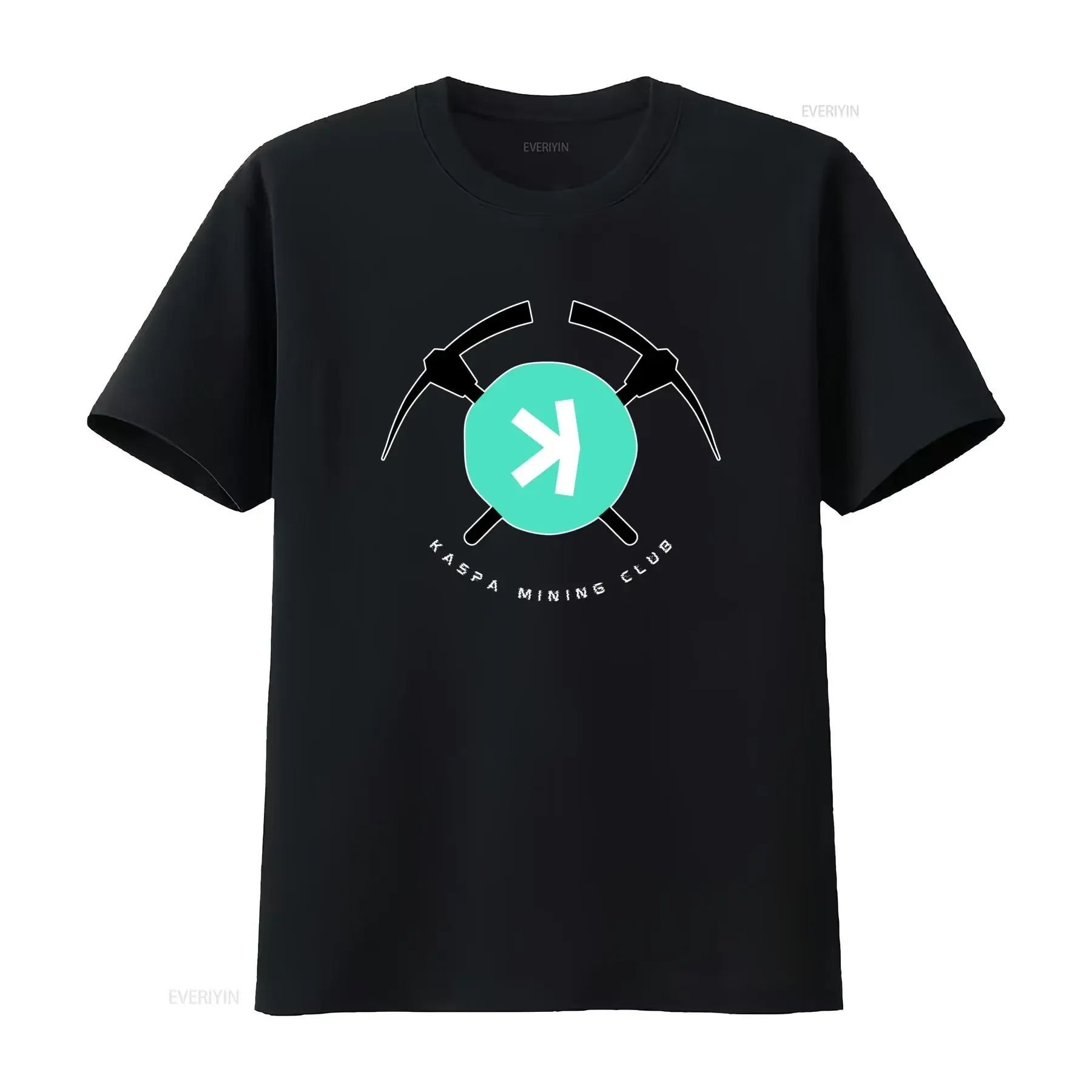 Kaspa Mining Club T Shirt Ideal for Crypto Miners with Unique Design vintage Washed Casual Unisex fashion designer clothes