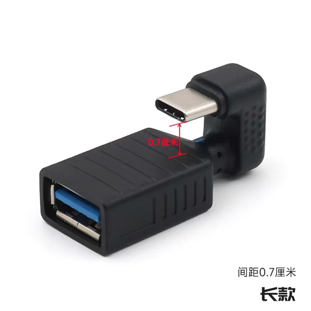 

High speed Type-C mobile phone OTG data adapter U-shaped elbow charging USB 3.0 female tablet connected to mouse external USB dr