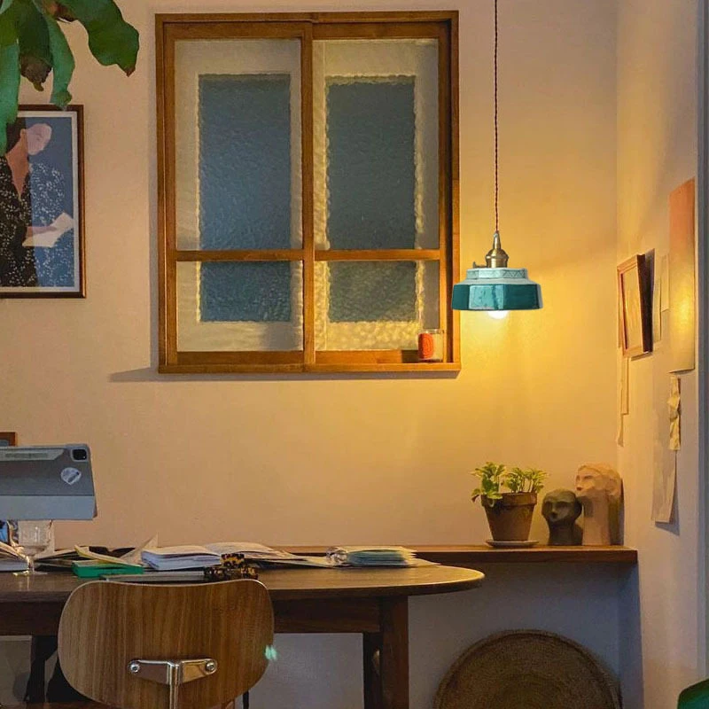 Vintage Ceramic LED Pendant Light Cafe Loft Dining Room Bedside Home Decor Japanese Chandelier Hanging Lamp Luminaire Kitchen