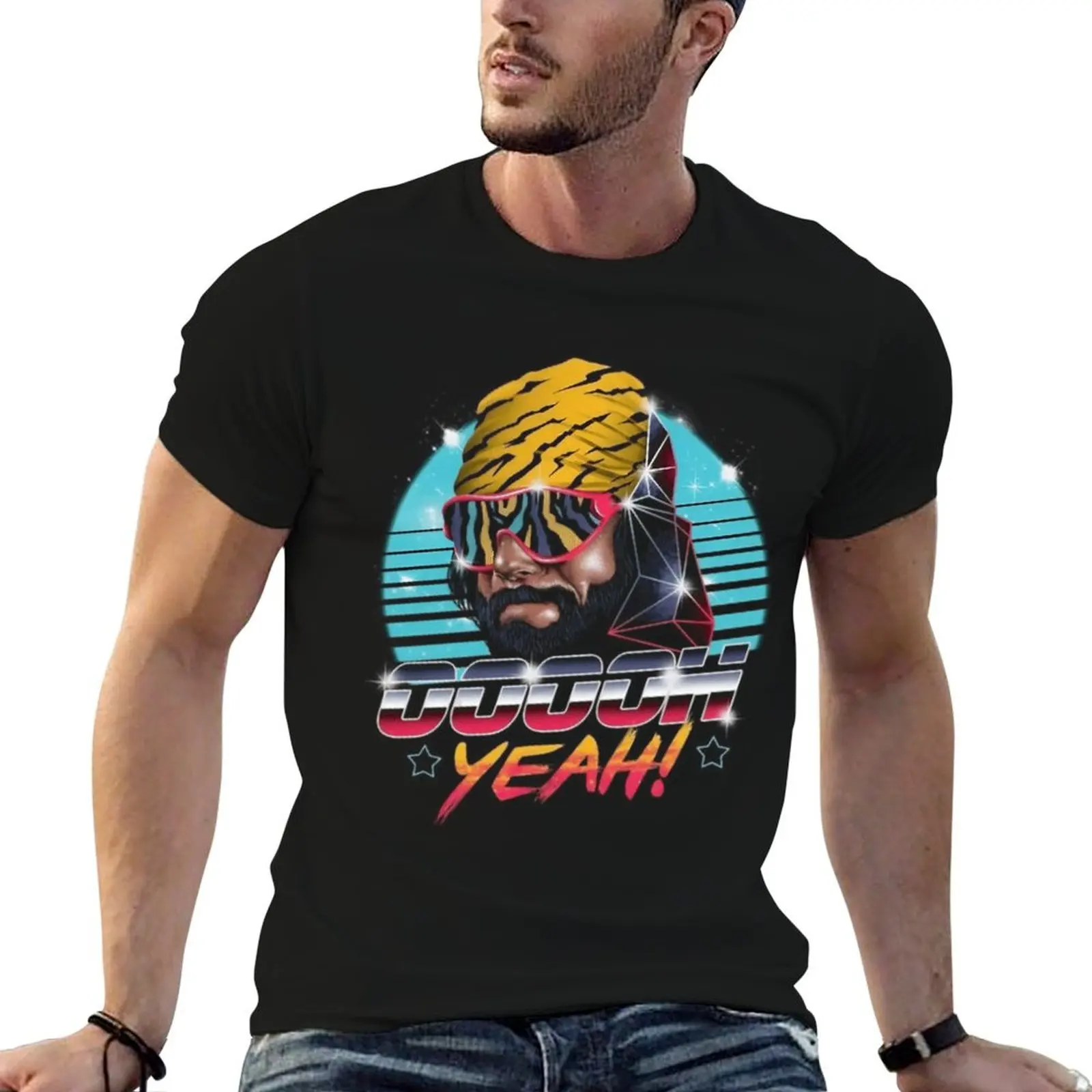 Machoman \t \t\t T-Shirt Stylish Print Short Sleeve Tee