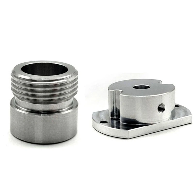 CNC Precision Machined Stainless Steel Mechanical Sleeve & Positioning Base Threaded Cylinder Fastener Custom Machining Parts