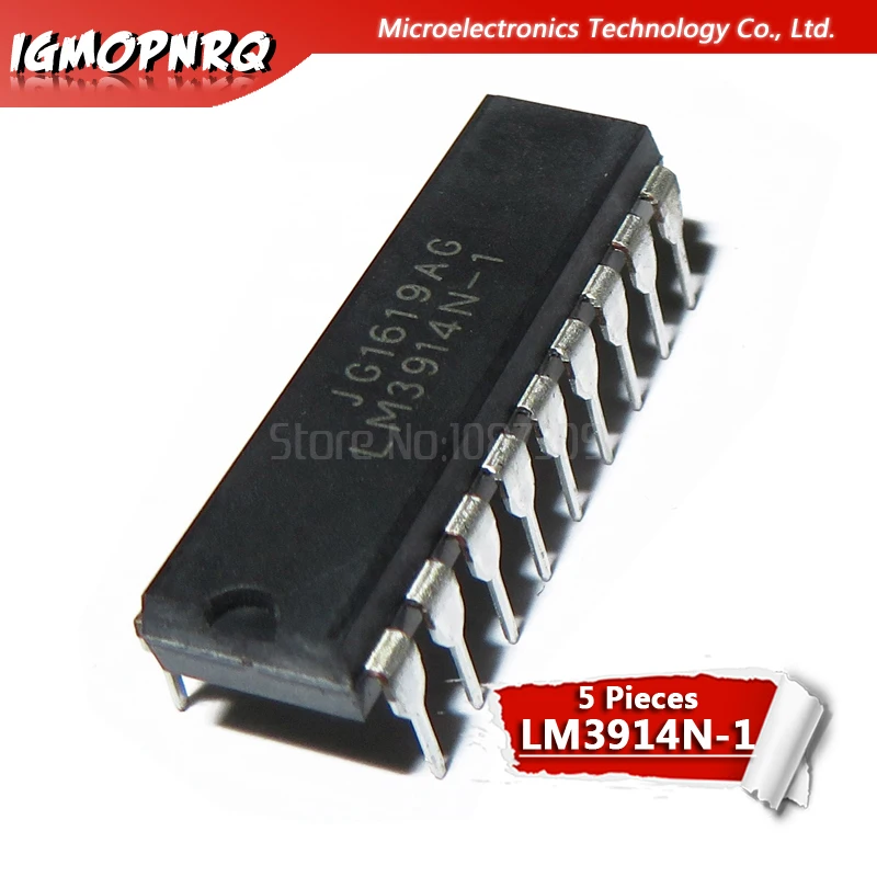 5PCS LM3914N-1 LM3915N-1 LM3916N-1 DIP LM3914N LM3915N LM3916