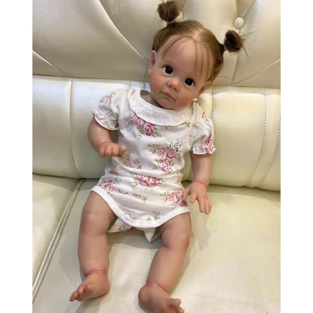 

22 Inch Maggie Girl Reborn Bebe Doll Realistic Reborn Baby Bebes Lovely Lifelike bonecas bebês renascidos Vinyl muñeca