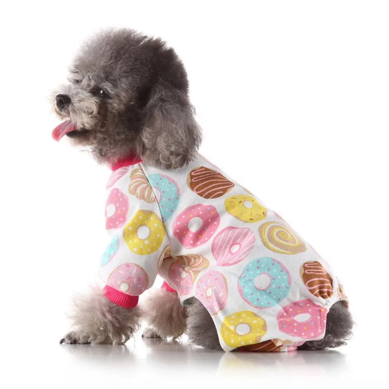 

Dog Pajamas Pet Clothes for Small Dogs Cats – Soft Comfortable Puppy Sleepwear Four-Leg Jumpsuit Nightwear Outfit for Home or T