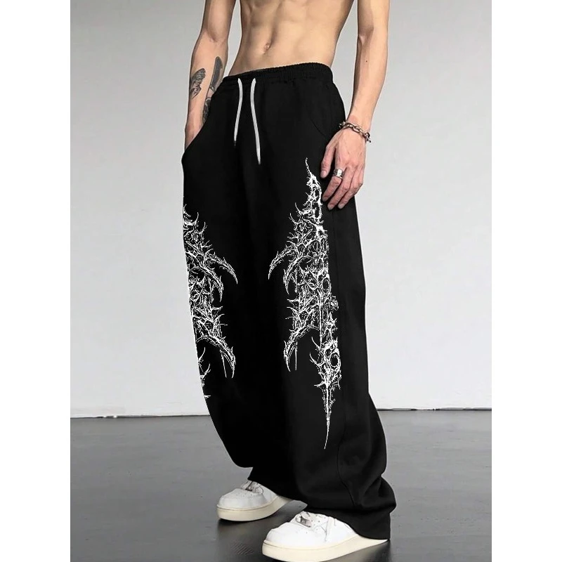 

Printed Men's Casual Sports Fitness Jogging Pants Straight Length Autumn New Seasons Streetwear joggers sweatpants