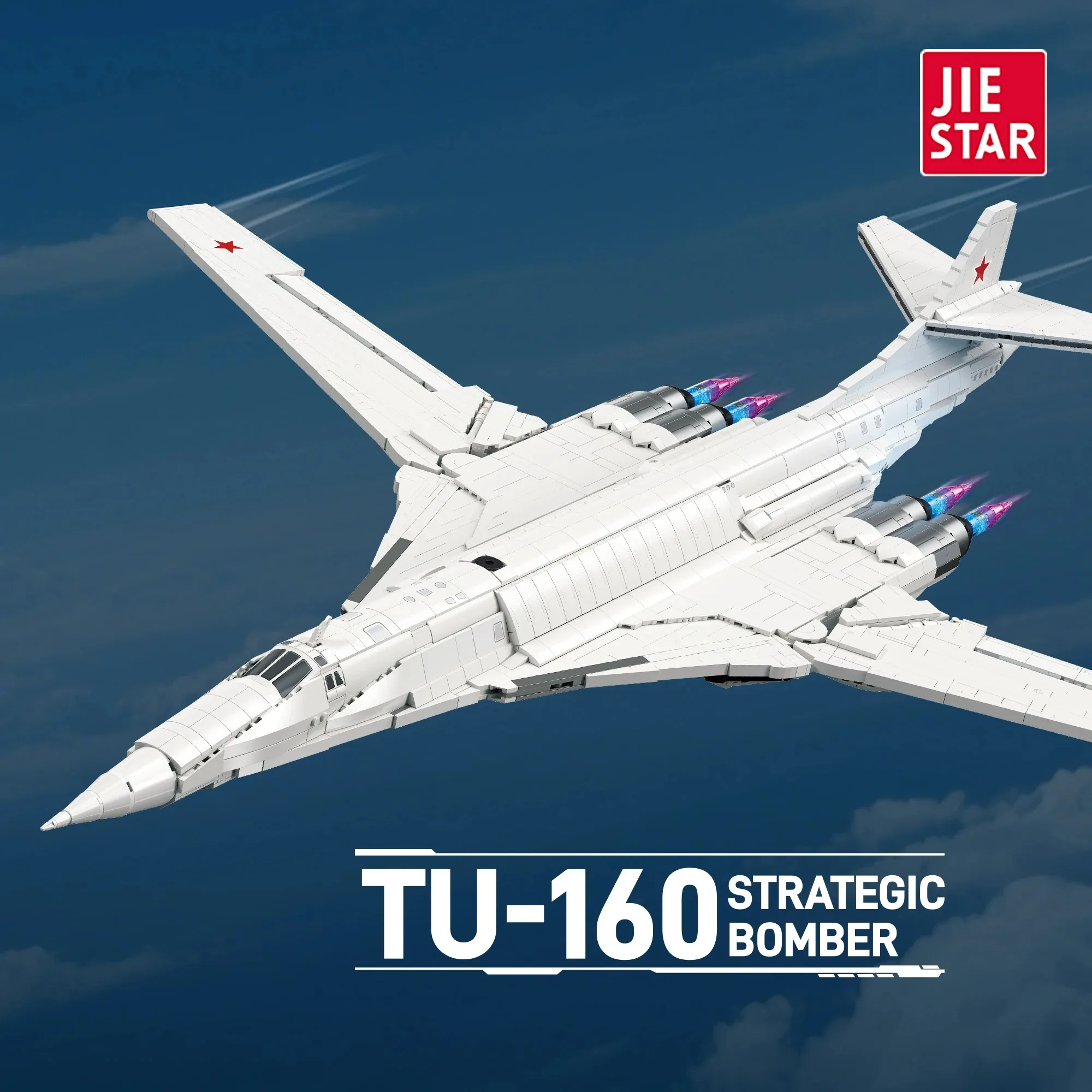 3470-teiliges Militär-Tu-160-Bomber-Bausteinset Luftwaffen-Kampfjet-Modell Bausteine Lernspielzeug Jungen-Sammlerstück Geschenke
