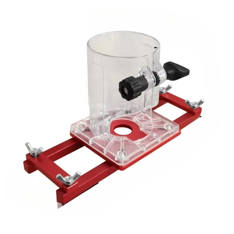 Invisible fastener slotted bracket woodworking router base, suitable for electric routers with a diameter of 64-65mm