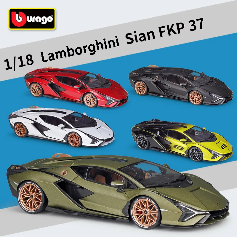 

Bburago 1:18 Lamborghini Sian FKP 37 LP700-4 Model Car Collection,Miniature Cars Model Die-Cast Toy Car Gifts Wholesale