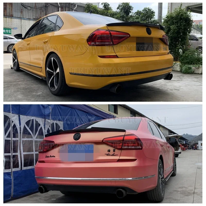 For Volkswagen Passat B7 USA 2011-2017 Passat NMS M4 style Carbon Fiber Car Rear Roof Spoiler view 5