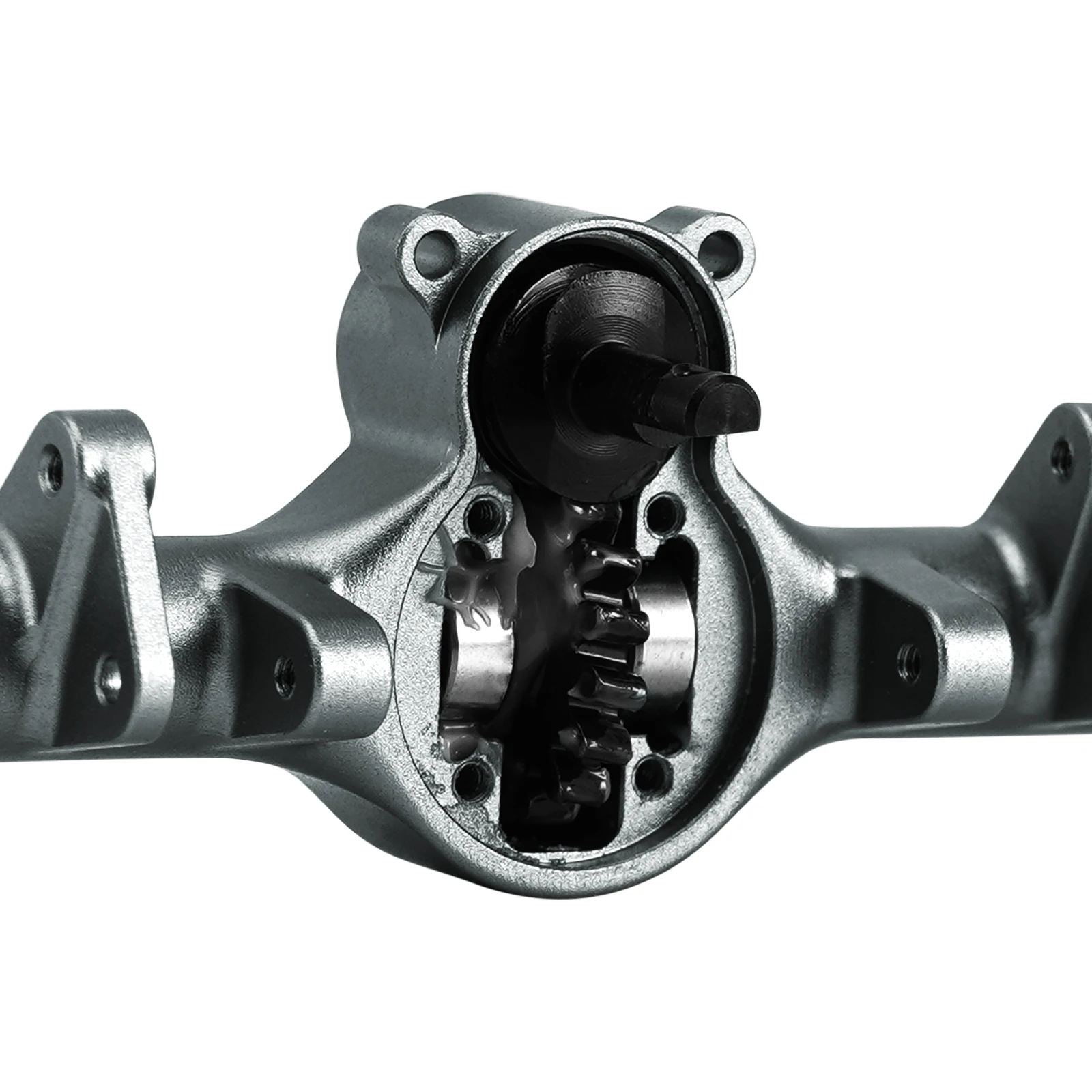 INJORA +4mm Planet Axles with Double Joint Shafts & Brass Steering Knuckles for 1/24 Axial SCX24