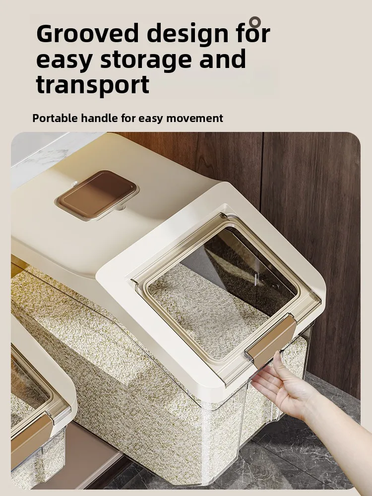 

Food ade Sed Rice Storage Buet Moisture Proof Bug Resistant Plastic Kitchen Storage Container for Rice And Flour