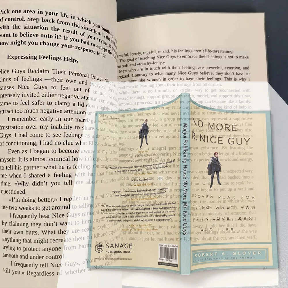 No More Mr. Nice Guy by Dr. Robert A. Glover Self Help Book, A Proven Plan for Getting What You Want in Love, Sex and Life