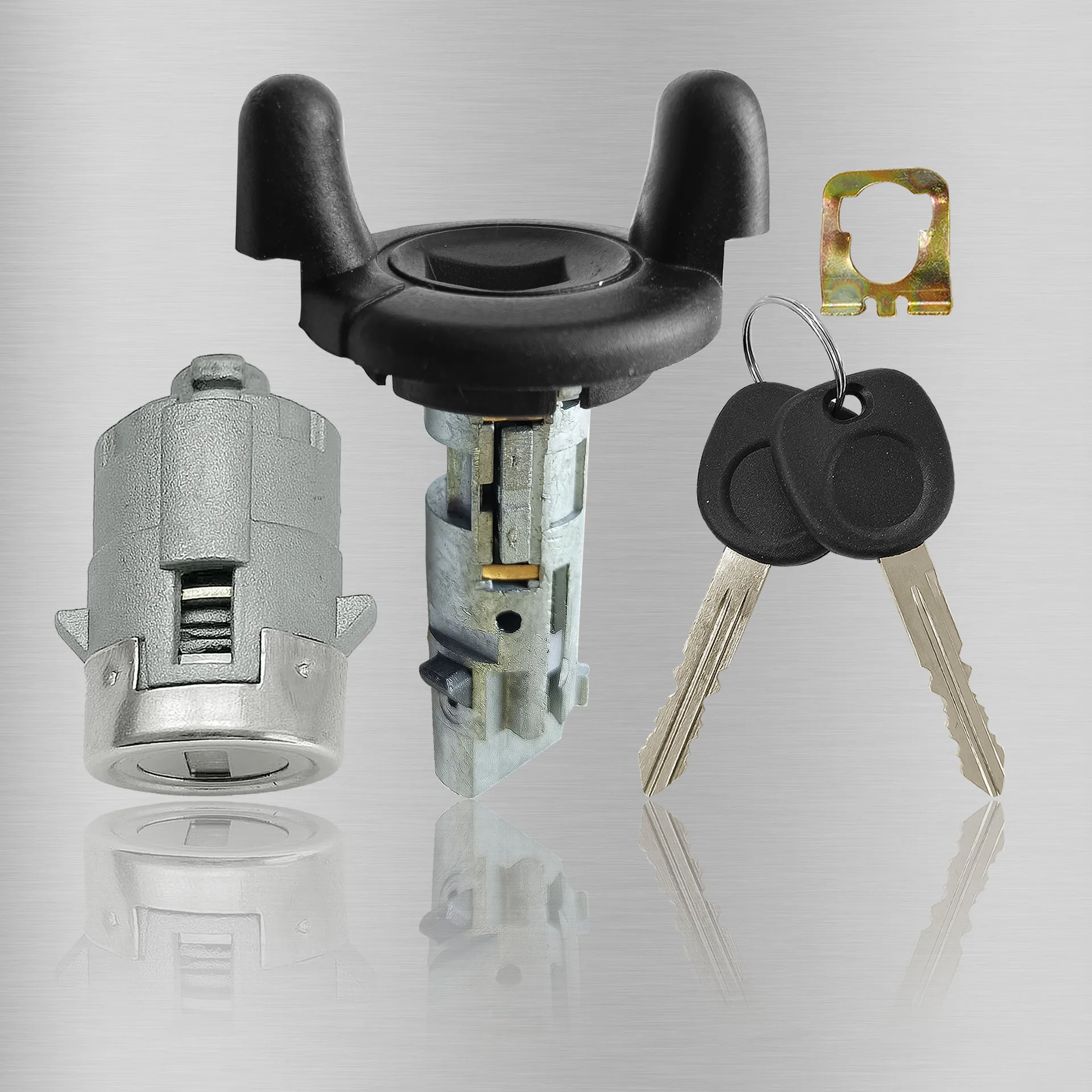 

For Cadillac Chevrolet Long Plastic Ignition Switch Lock Core Car Door Lock Core 2 Keys Car Accessories