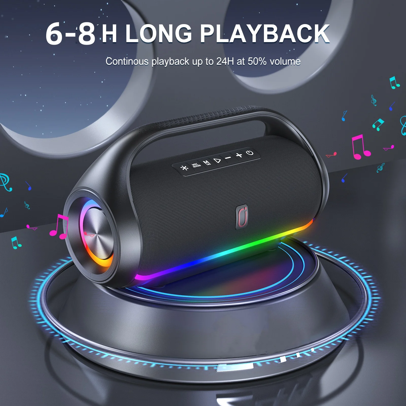 FanFun D20 Altoparlante Bluetooth Altoparlante Bluetooth con potenza di uscita con prestazioni dei bassi eccellenti Impermeabile da campeggio all'aperto