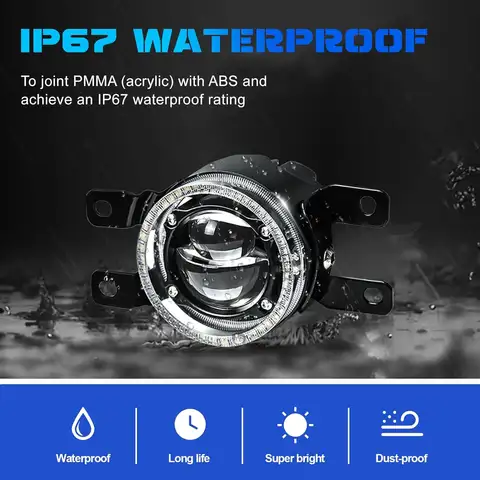 Laser Fog Lights for Toyota RAV4 2006-2012 Fog Light Assembly for 07-13 Camry & 09-13 Corolla & 10-11 Prius & 08-10 Highlander