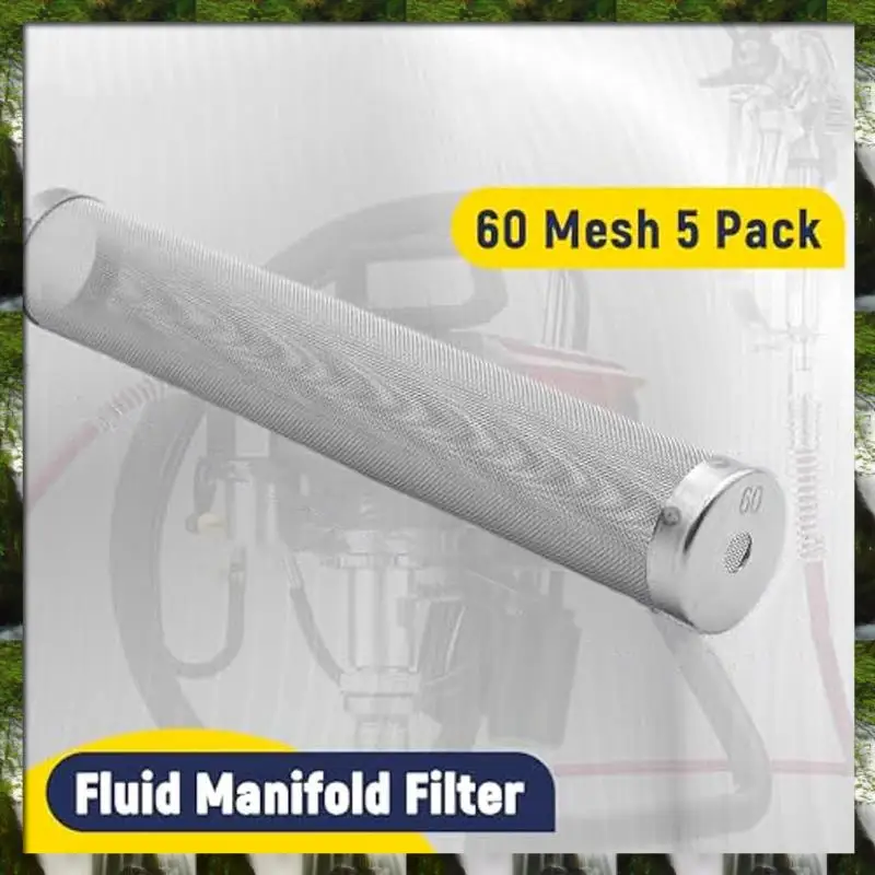 The New 730-067 60 Mesh Fluid Manifold Filter,5Pcs For Titan 440,Impact 540,640,740,1040I,640I,840I,Elite 2000,Powrpin 3500,5500