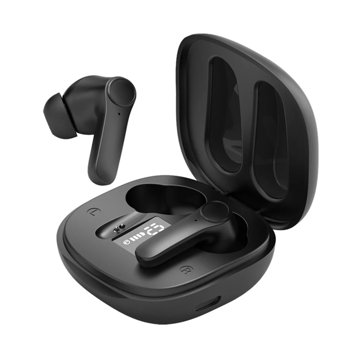 B11 Smart Voice Translation Headset Bluetooth Wireless Supports 144 Languages Real-Time Translation Black