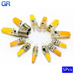 5Pcs Super Bright E14 G4 G9 LED Light Bulb 3W 6W AC/DC12V 220V 230V Silicone Lamp Constant Power Light LED Lighting G9 COB Bulbs