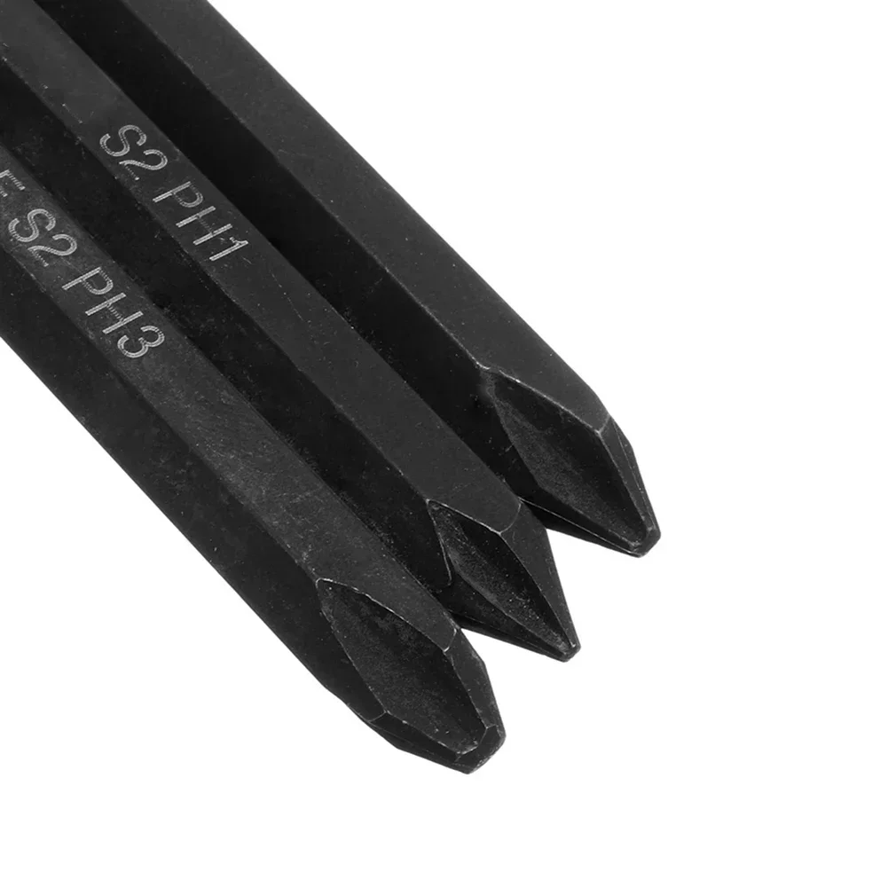 1Pc ไขควงบิต80มม.S2เหล็ก Hex Shank Impact ไฟฟ้าไขควง Bits PH1 PH2 PH3ช่างไม้งานไม้เครื่องมือ