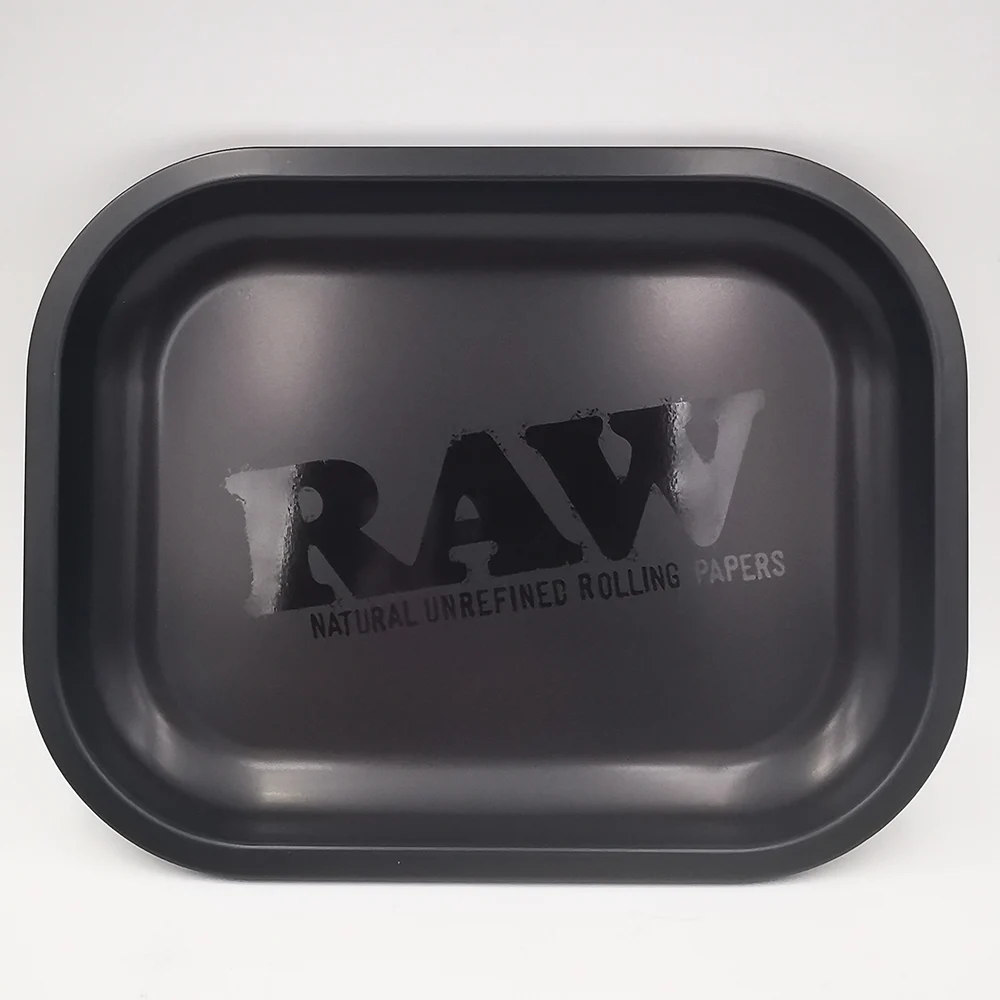 صفيح معدني صينية لف 180X140mm ومطحنة أعشاب معدنية 50 مللي متر مجموعة ملحقات أنابيب الدخان الأسود #5