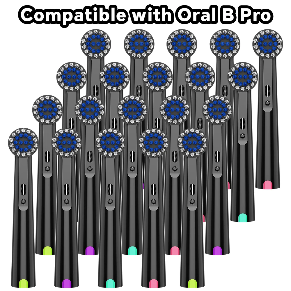 Soft Replacement Brush Heads, Toothbrush Head Compatible with Oral B Pro Electric Toothbrush, for 1000 100 500(4/12/20pcs)