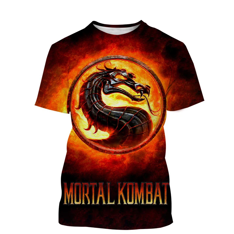 Fashion New Mortal Kombat 11 3D Print T-Shirts Streetwear Men Casual Oversized O-Neck Short Sleeved T Shirt Tees Tops Clothing