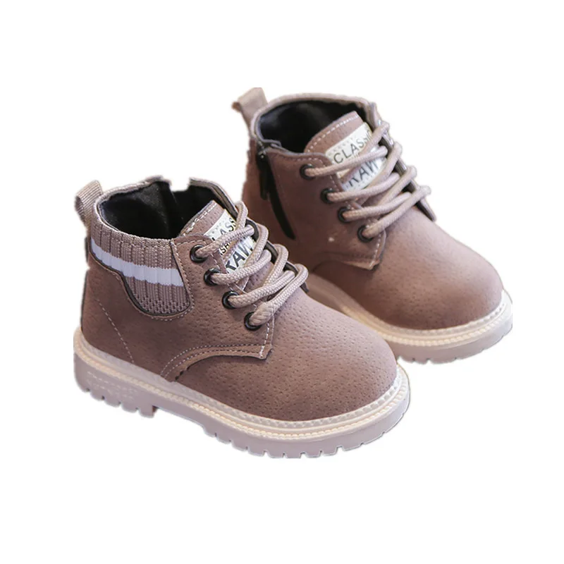 2022 Autumn Winter Kids Boots Girls Boys Warm Snow Boots Child Short Boot Non-slip Outdoor Cotton Shoes Children\'s Gift Fashion