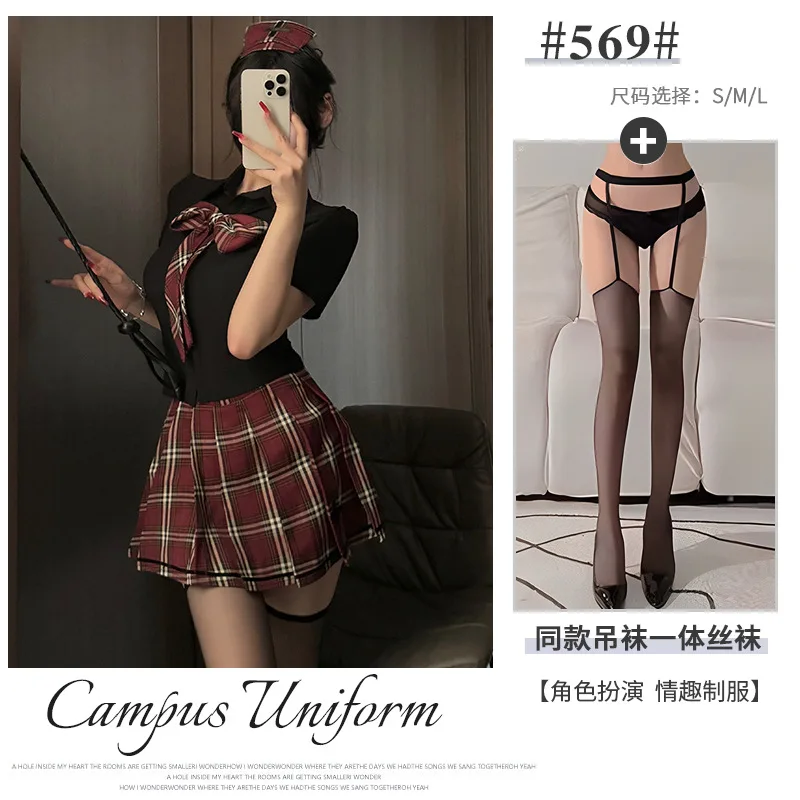 Jimiko Schulmädchen Outfit Kostüm Damen sexy Dessous Sets Schulmädchen Cosplay Kostüm Frauen freche Studenten uniform