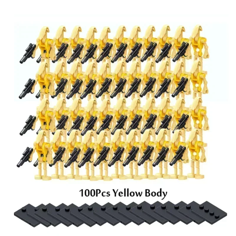 100 Pieces / Lot Hot Sale Battle Droid K2-SO Combat Robot Bricks Set Model Building Blocks Model  Assembly for Gift Toy view 4