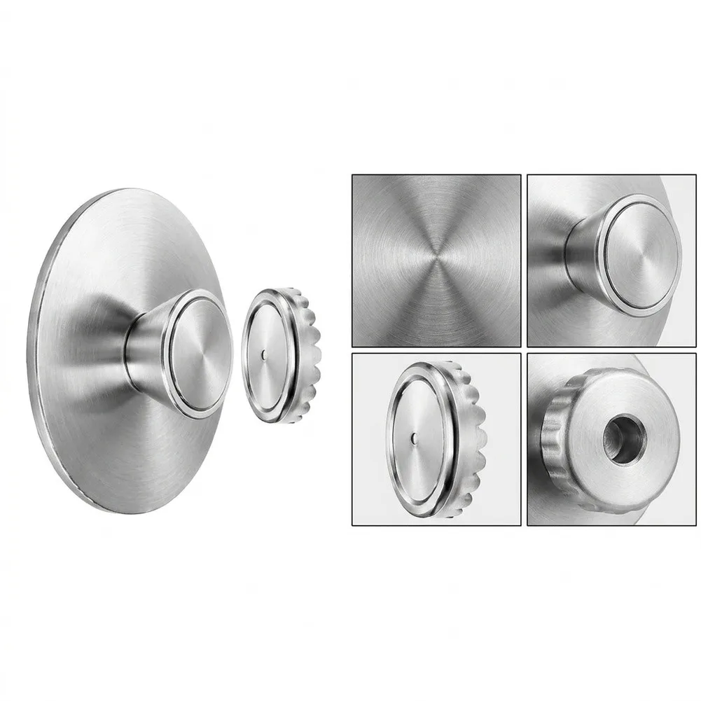 No Drill Stainless Steel Soap Holder for Bathroom Shower Magnetic Mounting System Compatible with Smooth Glass Surfaces