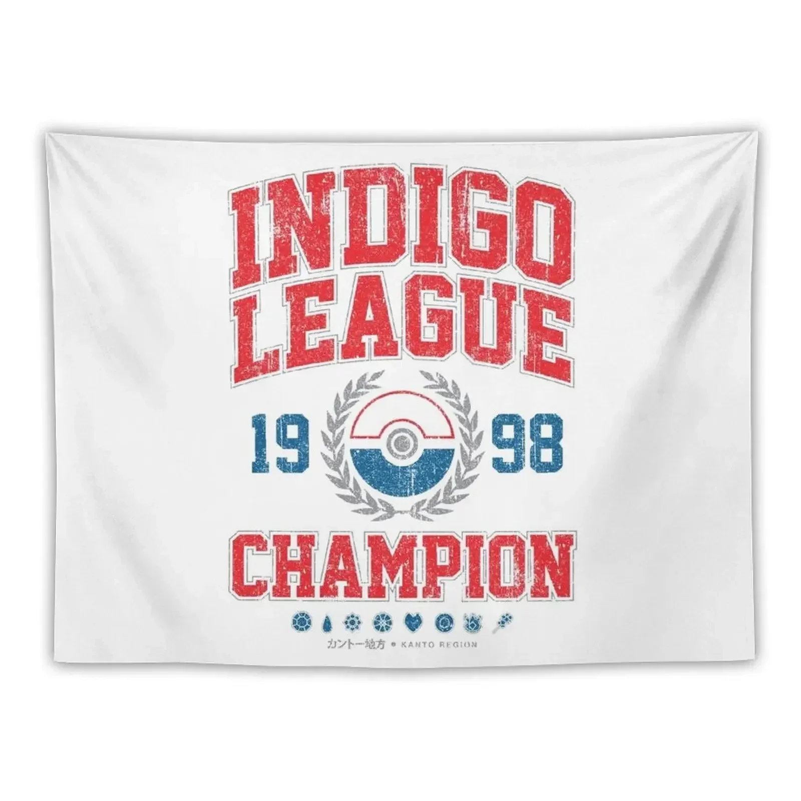 Indigo League Champion (Variant) Tapestry Room Decor For Girls Decoration Wall Room Decoration Aesthetic Tapestry